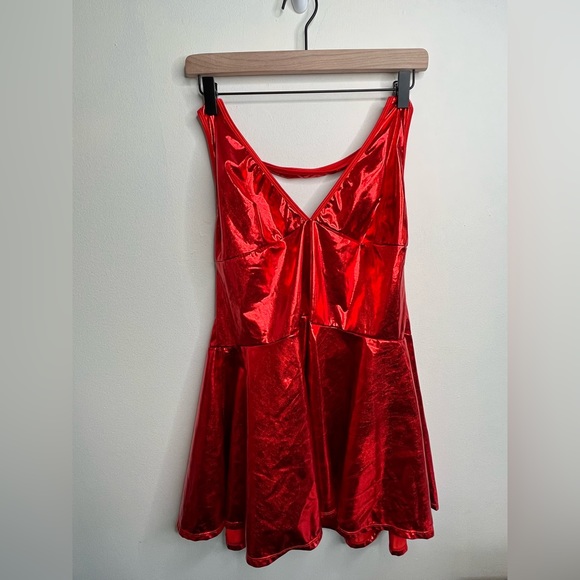 Shein Curve Mini Dress Red 1X - Picture 1 of 5